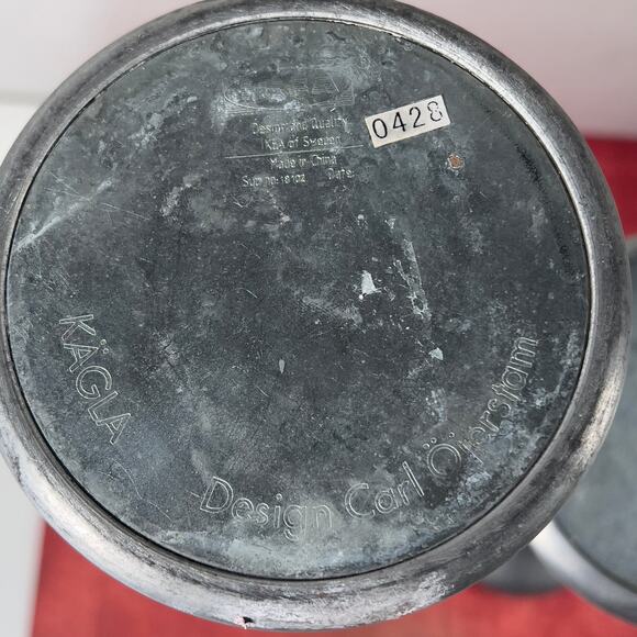 Ikea Kagla Aluminum Candle Holders Pair of 2 Scandinavian Y2K 14.5" & 10". - Picture 2 of 16